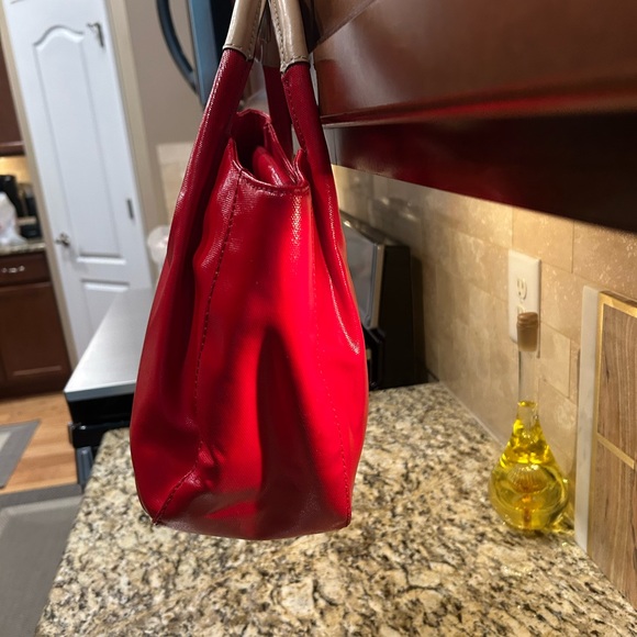 Kate Spade  Cherry Red Treesh Fulton Street Satchel Bag - Picture 4 of 8